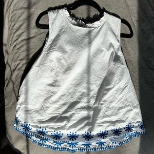 J Crew High neck white shirt